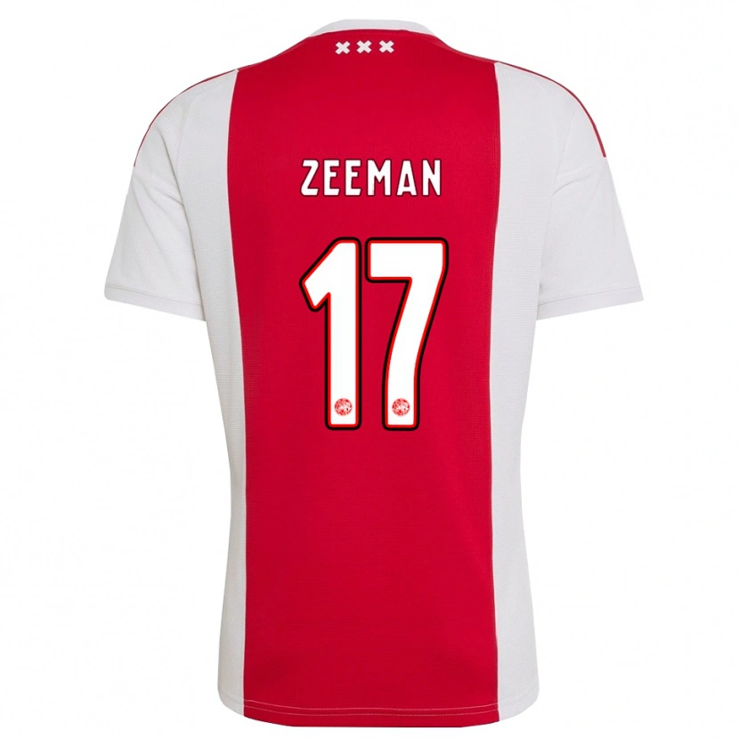 Danxen Kinder Kelly Zeeman #17 Rot Weiß Gelb Heimtrikot Trikot 2026/27 T-Shirt