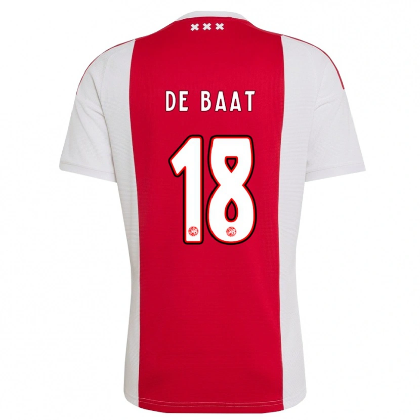 Danxen Kinder Luca De Baat #18 Rot Weiß Gelb Heimtrikot Trikot 2026/27 T-Shirt