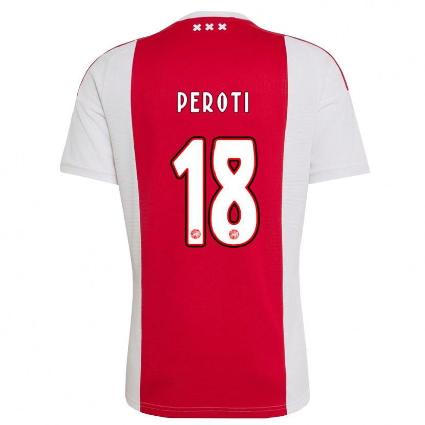 Danxen Kinder Eljero Peroti #18 Rot Weiß Gelb Heimtrikot Trikot 2026/27 T-Shirt