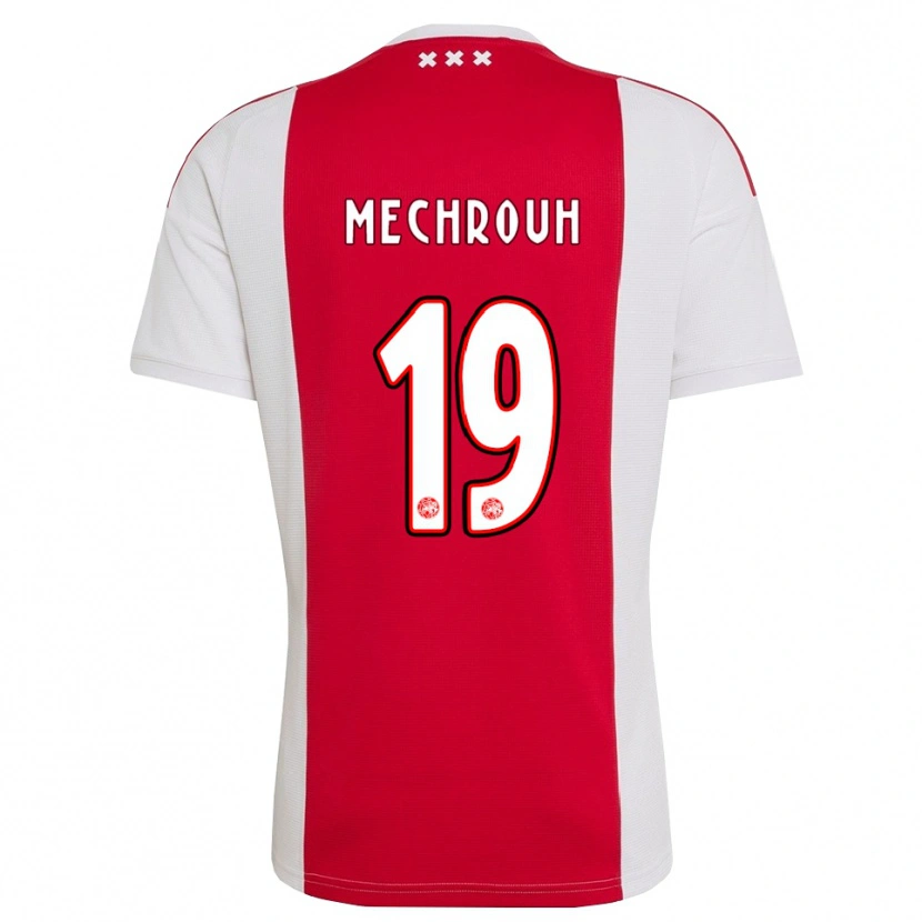Danxen Kinder Elias Mechrouh #19 Rot Weiß Gelb Heimtrikot Trikot 2026/27 T-Shirt