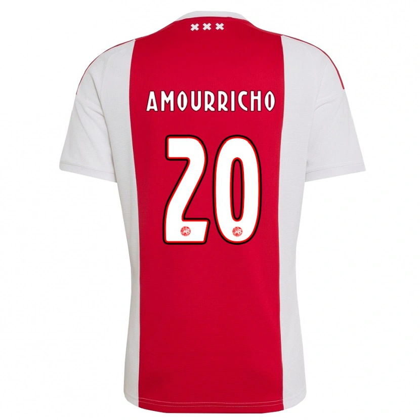 Danxen Kinder Amourricho Van Axel Dongen #20 Rot Weiß Gelb Heimtrikot Trikot 2026/27 T-Shirt