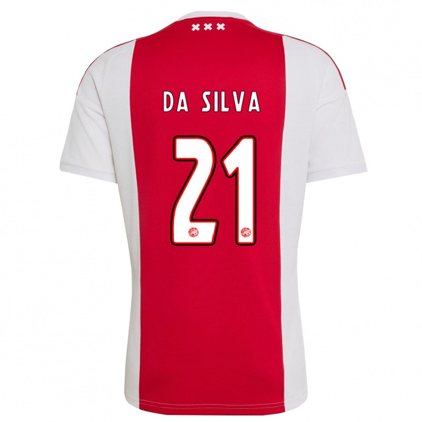 Danxen Kinder Paulo Da Silva #21 Rot Weiß Gelb Heimtrikot Trikot 2026/27 T-Shirt