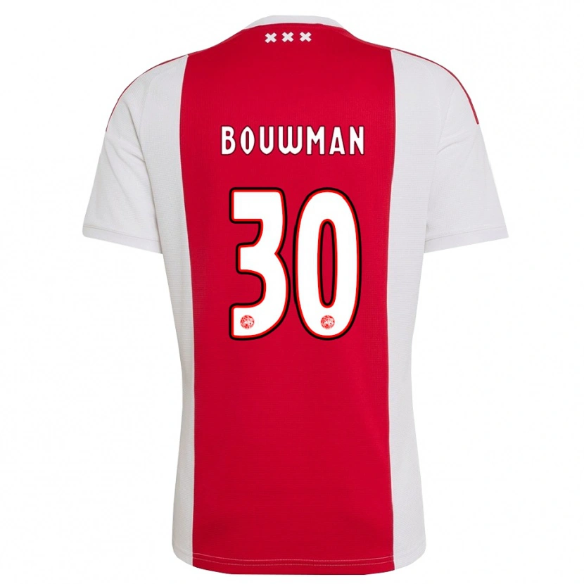 Danxen Kinder Aaron Bouwman #30 Rot Weiß Gelb Heimtrikot Trikot 2026/27 T-Shirt