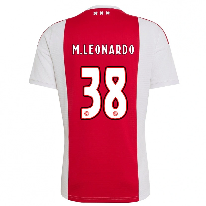 Danxen Kinder Marcos Leonardo #38 Rot Weiß Gelb Heimtrikot Trikot 2026/27 T-Shirt