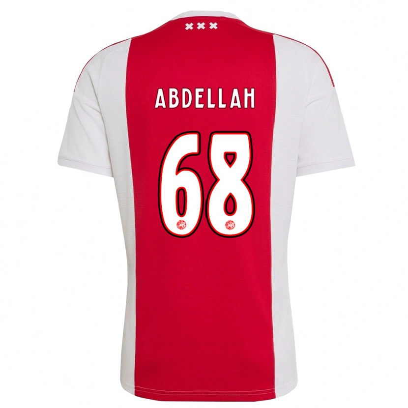 Danxen Kinder Abdellah Ouazane #68 Rot Weiß Gelb Heimtrikot Trikot 2026/27 T-Shirt