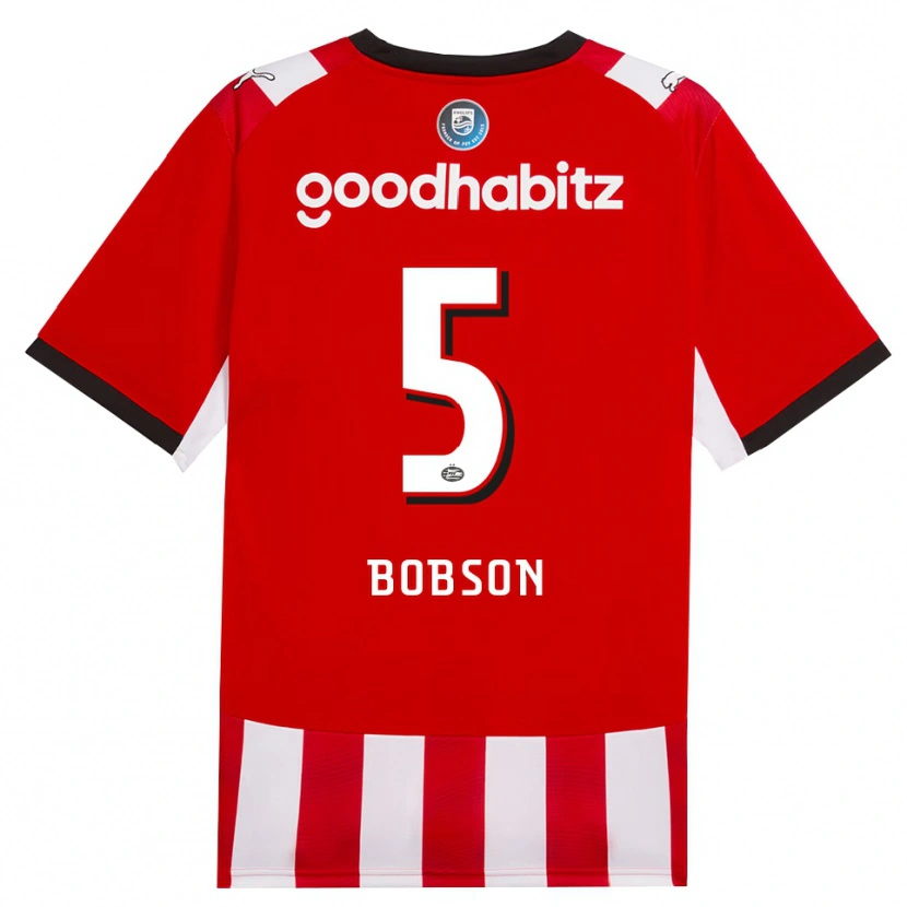 Danxen Kinder Ersien Bobson #5 Rot Weiß Schwarz Heimtrikot Trikot 2026/27 T-Shirt