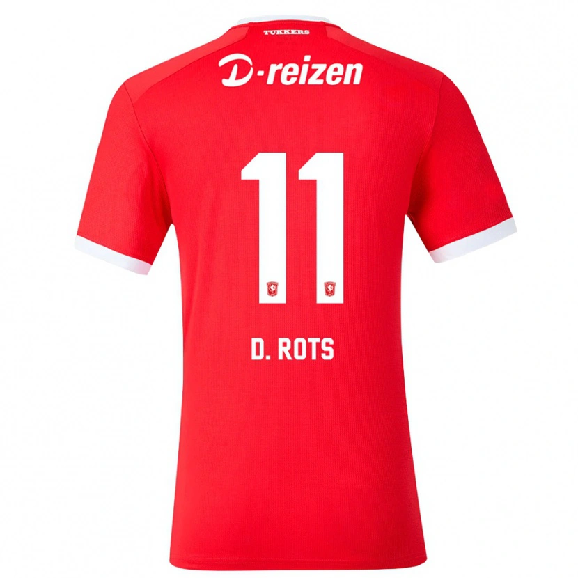 Danxen Kinder Daan Rots #11 Rot Weiß Heimtrikot Trikot 2026/27 T-Shirt