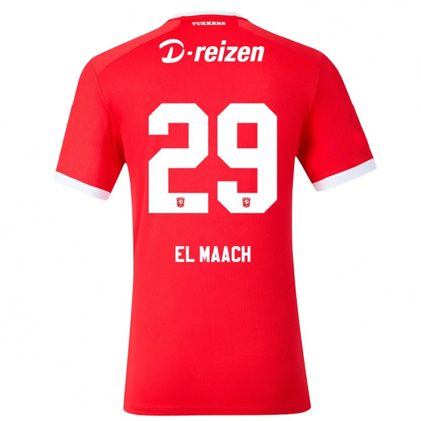 Danxen Kinder Issam El Maach #29 Rot Weiß Heimtrikot Trikot 2026/27 T-Shirt