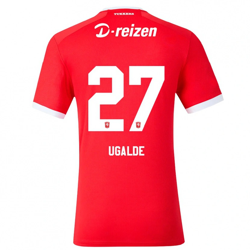 Danxen Kinder Manfred Ugalde #27 Rot Weiß Heimtrikot Trikot 2026/27 T-Shirt