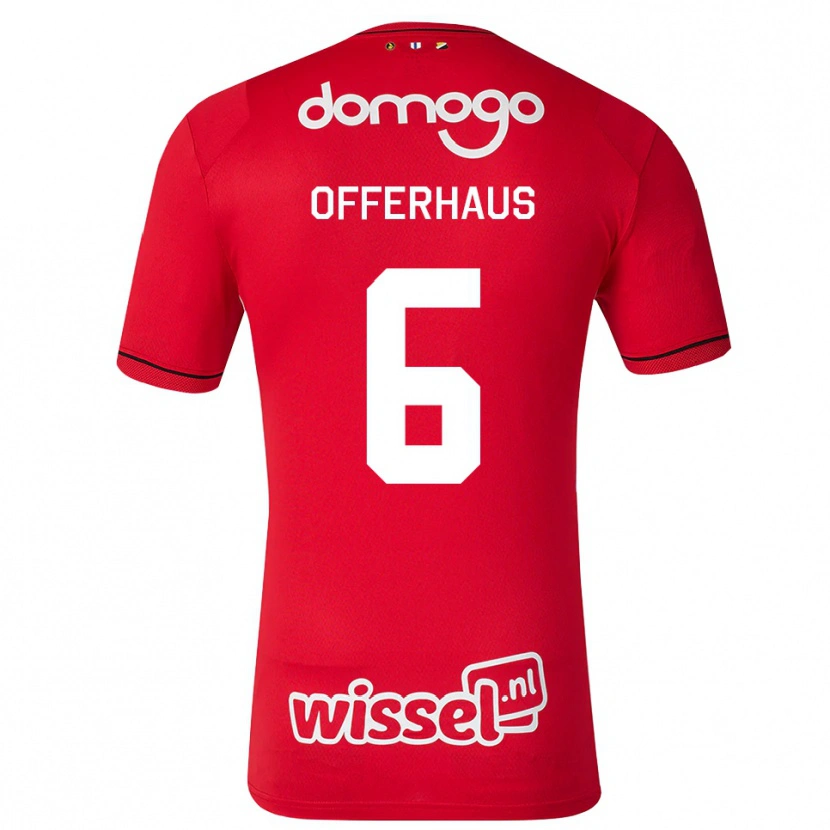 Danxen Kinder Guus Offerhaus #6 Rot Weiß Schwarz Heimtrikot Trikot 2026/27 T-Shirt