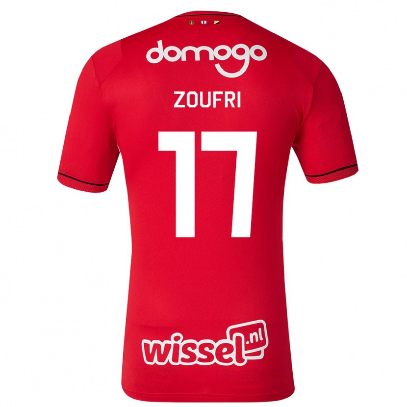 Danxen Kinder Rayen Zoufri #17 Rot Weiß Schwarz Heimtrikot Trikot 2026/27 T-Shirt