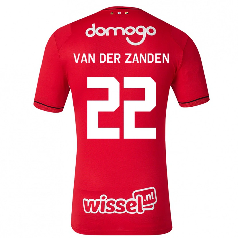 Danxen Kinder Ilse Van Der Zanden #22 Rot Weiß Schwarz Heimtrikot Trikot 2026/27 T-Shirt
