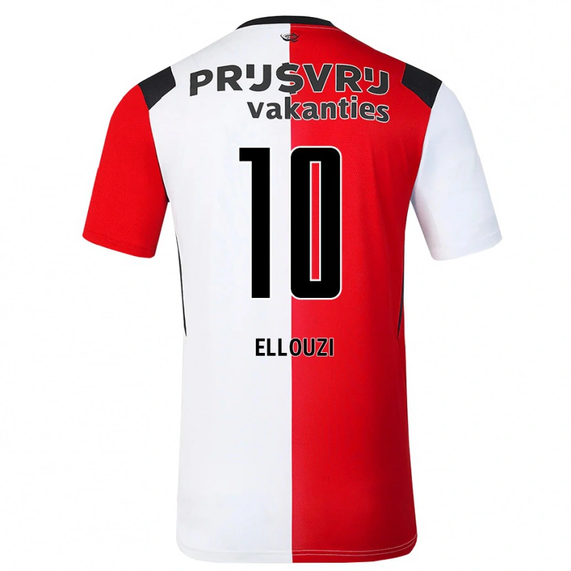 Danxen Kinder Sabrine Ellouzi #10 Rot Weiß Schwarz Heimtrikot Trikot 2026/27 T-Shirt