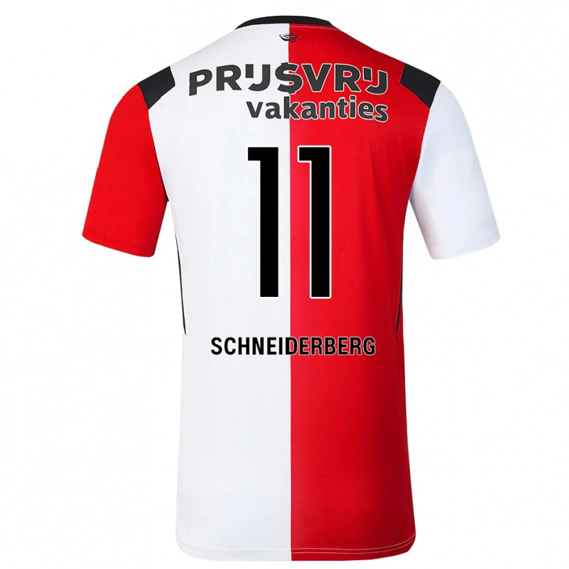 Danxen Kinder July Schneiderberg #11 Rot Weiß Schwarz Heimtrikot Trikot 2026/27 T-Shirt