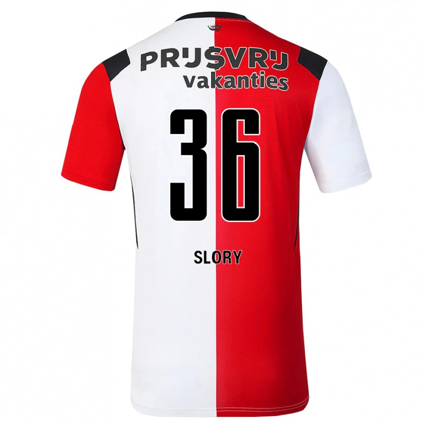 Danxen Kinder Jaden Slory #36 Rot Weiß Schwarz Heimtrikot Trikot 2026/27 T-Shirt