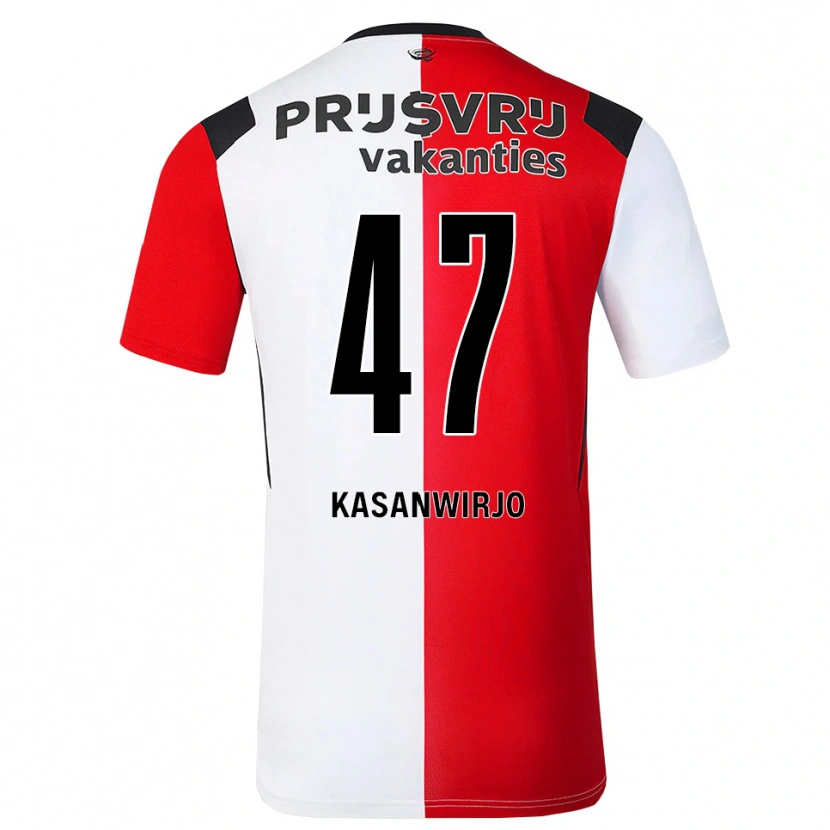 Danxen Kinder Neraysho Kasanwirjo #47 Rot Weiß Schwarz Heimtrikot Trikot 2026/27 T-Shirt