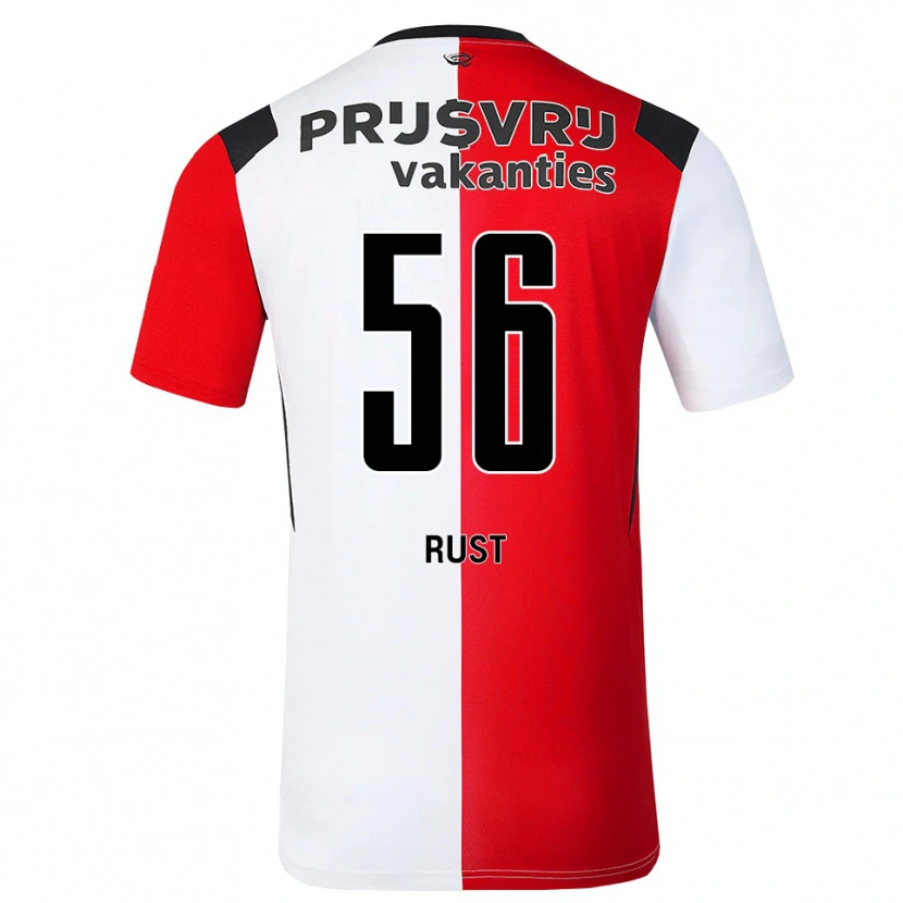 Danxen Kinder Fabiano Rust #56 Rot Weiß Schwarz Heimtrikot Trikot 2026/27 T-Shirt