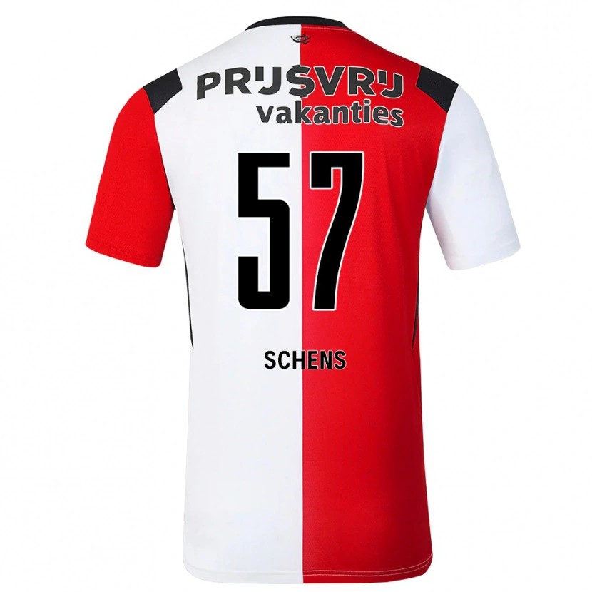 Danxen Kinder Twan Schens #57 Rot Weiß Schwarz Heimtrikot Trikot 2026/27 T-Shirt