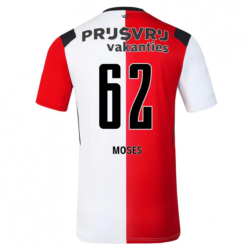 Danxen Kinder Troy Moses #62 Rot Weiß Schwarz Heimtrikot Trikot 2026/27 T-Shirt