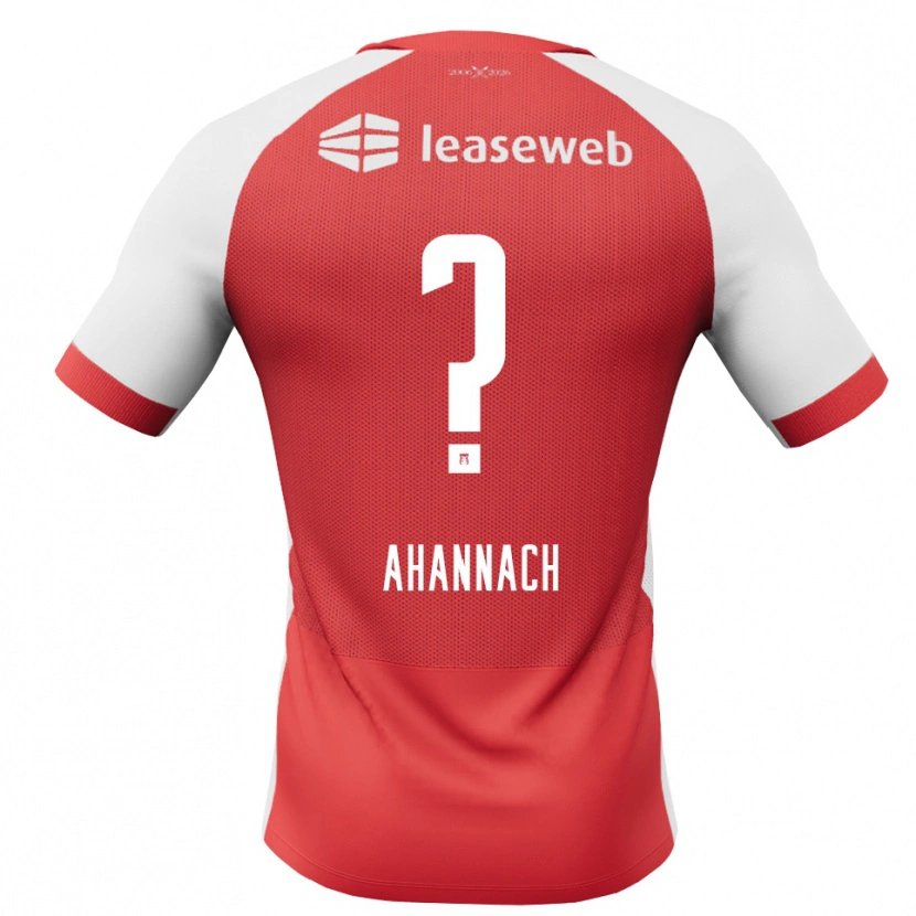 Danxen Kinder Noah Ahannach #0 Rot Weiß Schwarz Heimtrikot Trikot 2026/27 T-Shirt