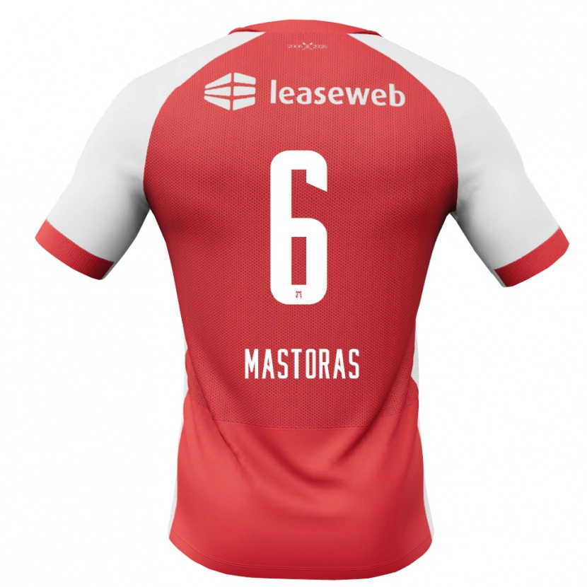 Danxen Kinder Enoch Mastoras #6 Rot Weiß Schwarz Heimtrikot Trikot 2026/27 T-Shirt