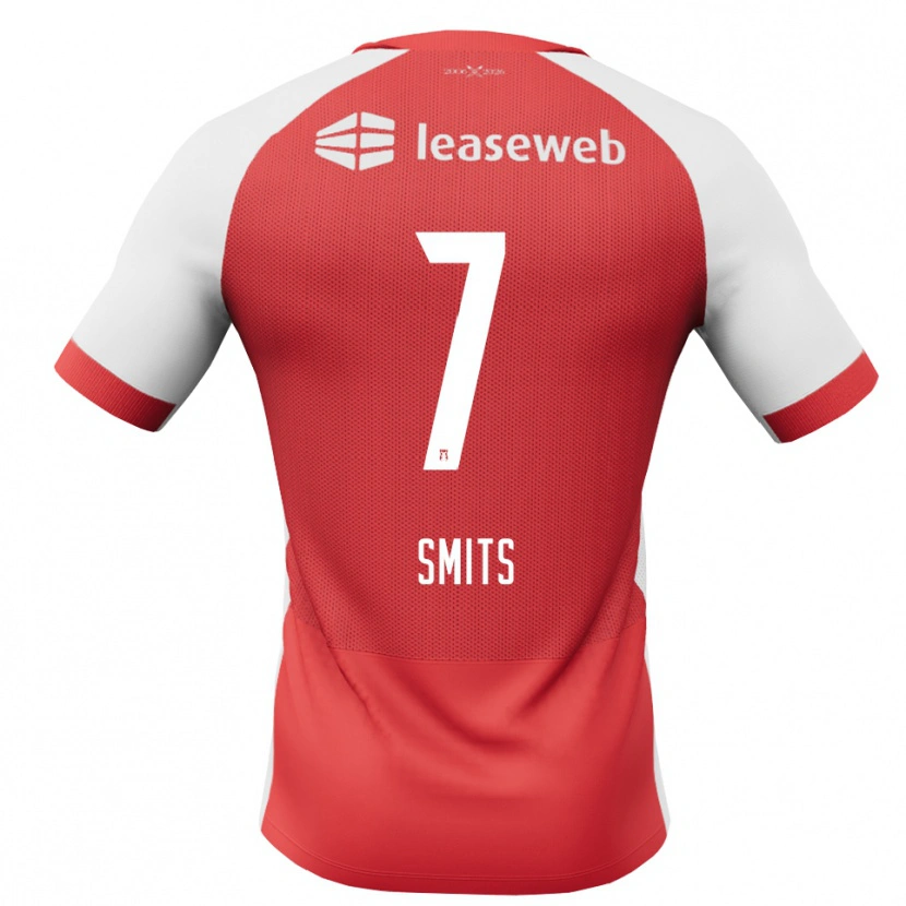 Danxen Kinder Anthony Smits #7 Rot Weiß Schwarz Heimtrikot Trikot 2026/27 T-Shirt