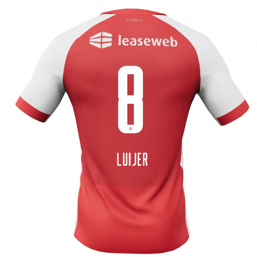 Danxen Kinder Rick Luijer #8 Rot Weiß Schwarz Heimtrikot Trikot 2026/27 T-Shirt