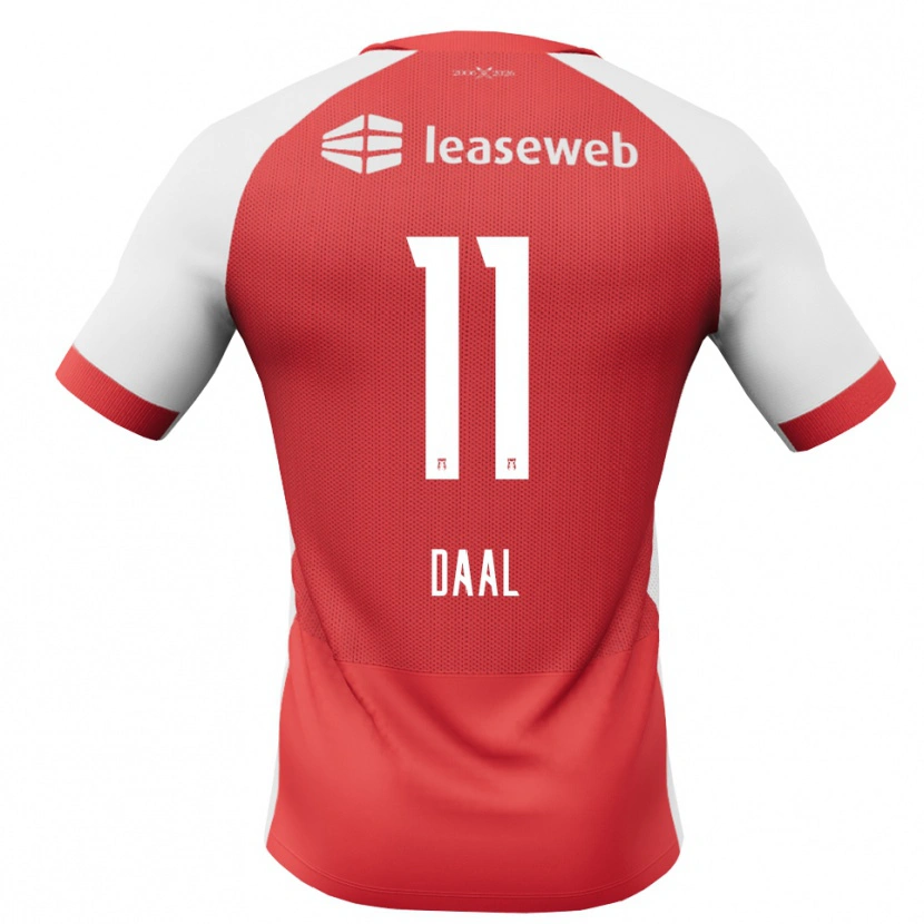 Danxen Kinder Ro-Zangelo Daal #11 Rot Weiß Schwarz Heimtrikot Trikot 2026/27 T-Shirt