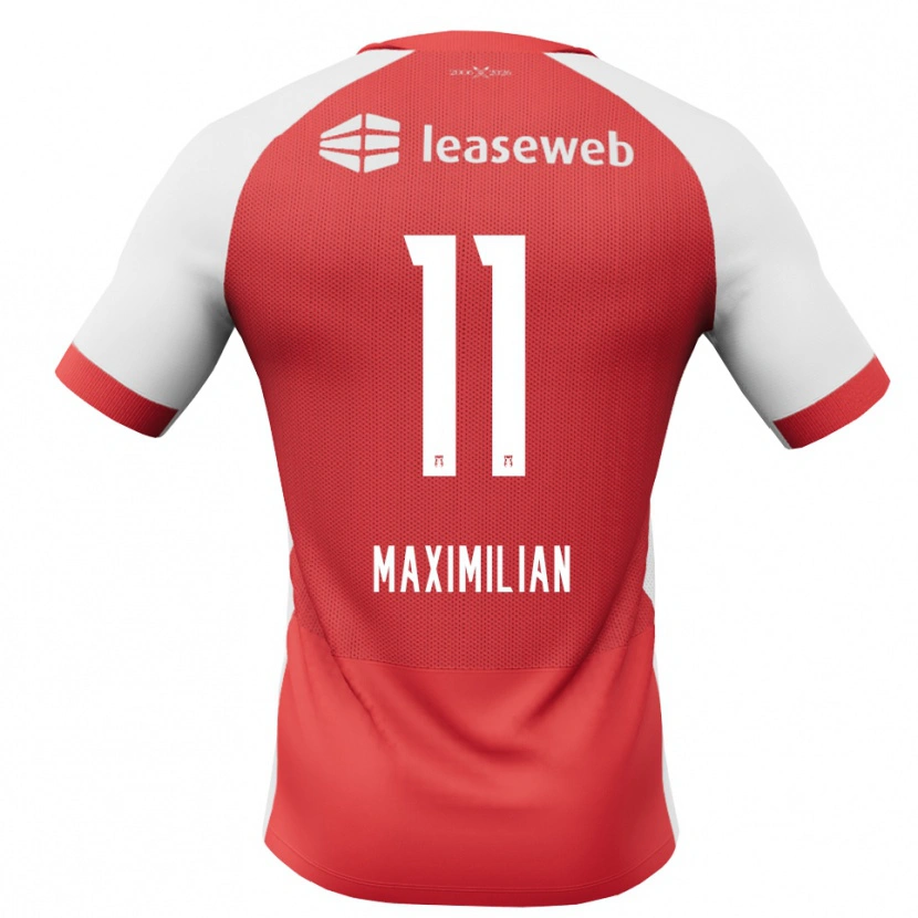 Danxen Kinder Maximilian Ibrahimović #11 Rot Weiß Schwarz Heimtrikot Trikot 2026/27 T-Shirt