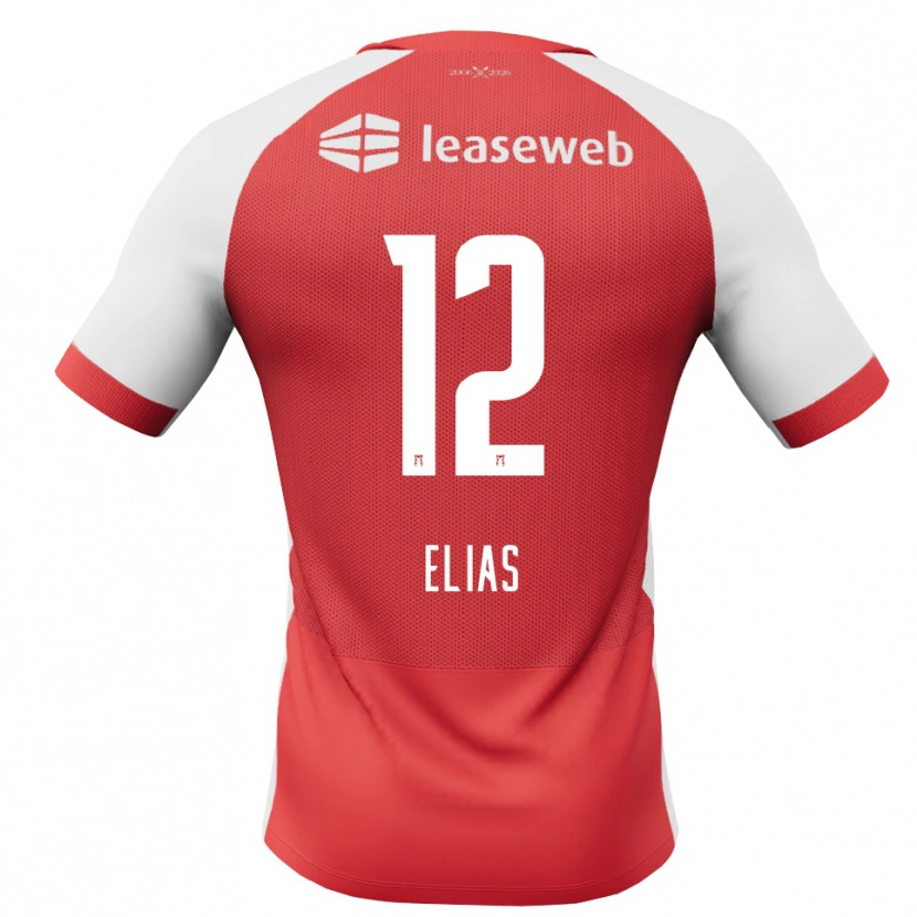 Danxen Kinder Janoa Elias #12 Rot Weiß Schwarz Heimtrikot Trikot 2026/27 T-Shirt