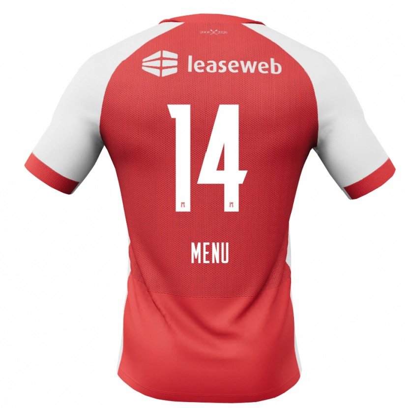 Danxen Kinder Mathijs Menu #14 Rot Weiß Schwarz Heimtrikot Trikot 2026/27 T-Shirt