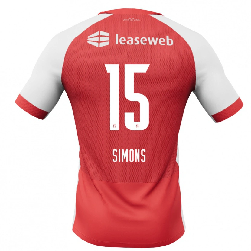 Danxen Kinder Saviola Simons #15 Rot Weiß Schwarz Heimtrikot Trikot 2026/27 T-Shirt