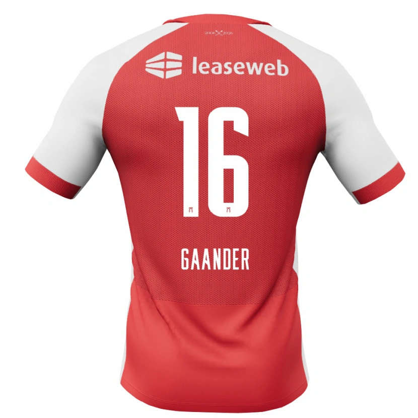 Danxen Kinder Christian Gaander #16 Rot Weiß Schwarz Heimtrikot Trikot 2026/27 T-Shirt