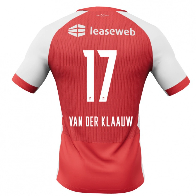 Danxen Kinder Deacon Van Der Klaauw #17 Rot Weiß Schwarz Heimtrikot Trikot 2026/27 T-Shirt