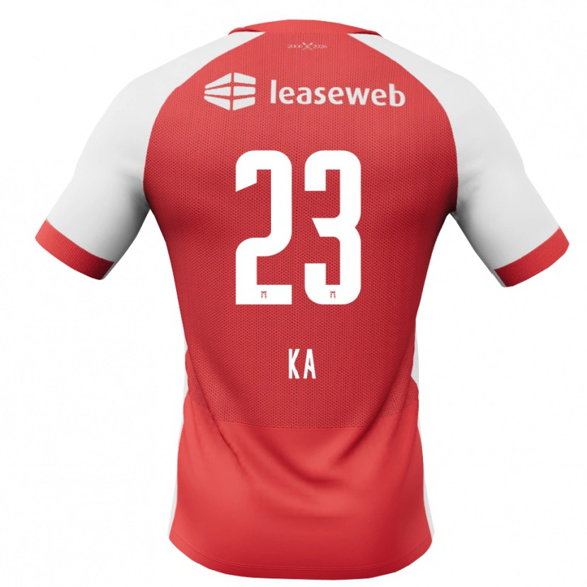 Danxen Kinder Ismail Ka #23 Rot Weiß Schwarz Heimtrikot Trikot 2026/27 T-Shirt