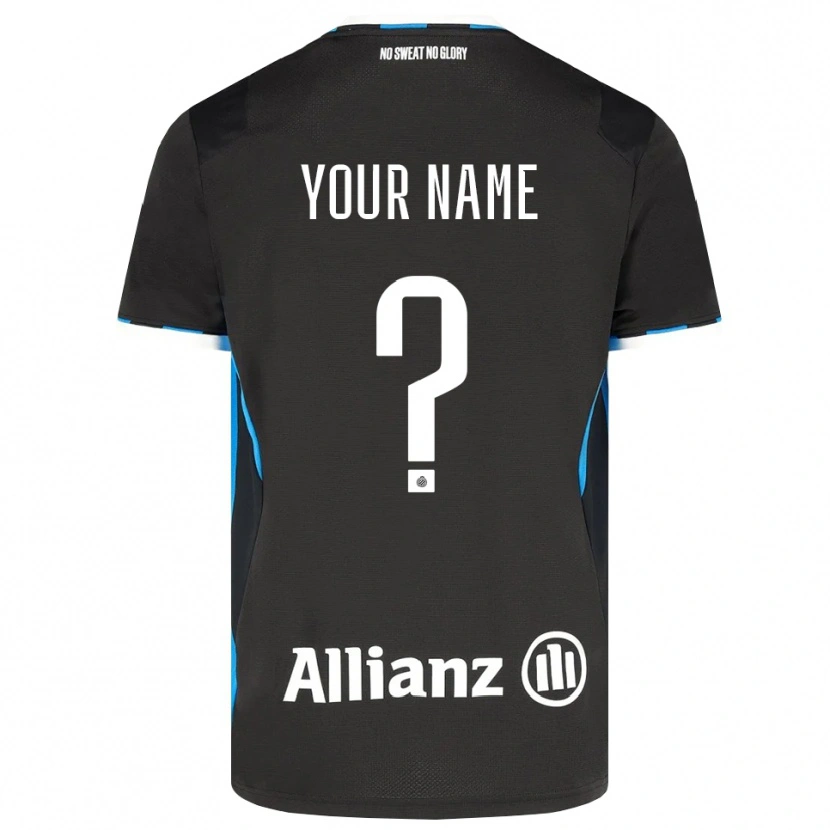 Danxen Kinder Ihren Namen #0 Schwarz Rot Blau Heimtrikot Trikot 2026/27 T-Shirt