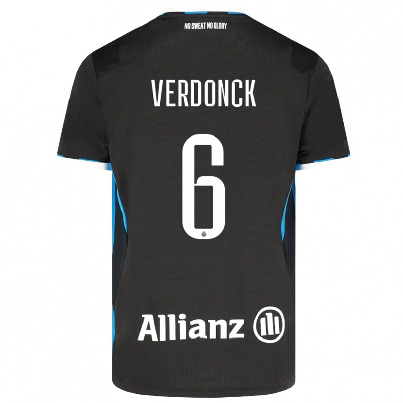 Danxen Kinder Saar Verdonck #6 Schwarz Rot Blau Heimtrikot Trikot 2026/27 T-Shirt