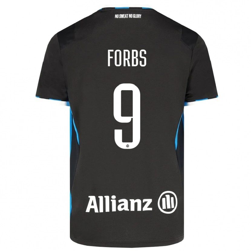 Danxen Kinder Carlos Forbs #9 Schwarz Rot Blau Heimtrikot Trikot 2026/27 T-Shirt