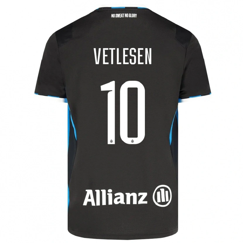 Danxen Kinder Hugo Vetlesen #10 Schwarz Rot Blau Heimtrikot Trikot 2026/27 T-Shirt
