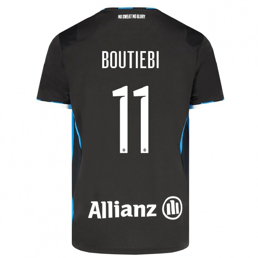 Danxen Kinder Rania Boutiebi #11 Schwarz Rot Blau Heimtrikot Trikot 2026/27 T-Shirt