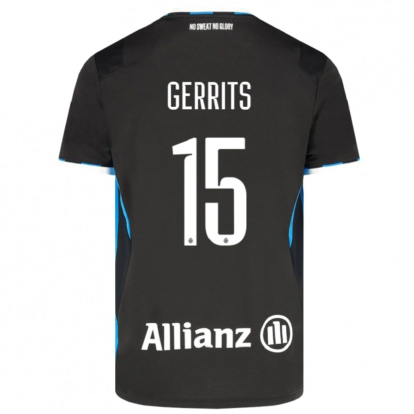 Danxen Kinder Melanie Gerrits #15 Schwarz Rot Blau Heimtrikot Trikot 2026/27 T-Shirt