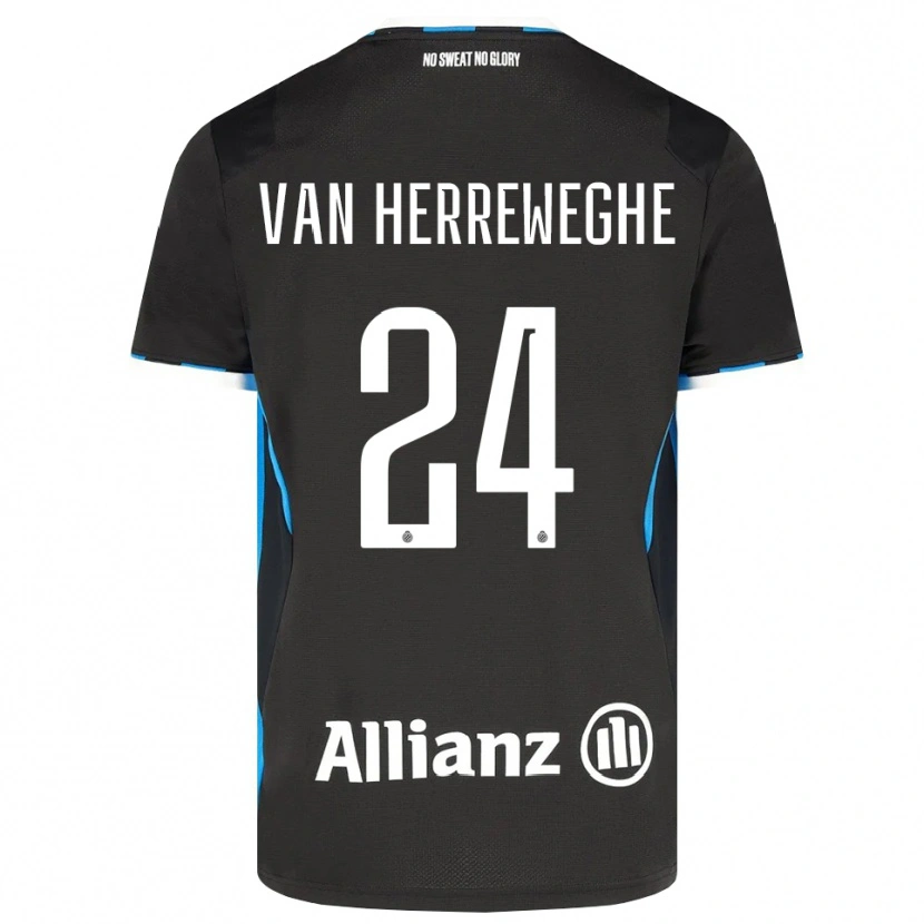 Danxen Kinder Febe Van Herreweghe #24 Schwarz Rot Blau Heimtrikot Trikot 2026/27 T-Shirt