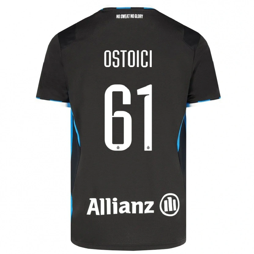 Danxen Kinder Stefan Ostoici #61 Schwarz Rot Blau Heimtrikot Trikot 2026/27 T-Shirt
