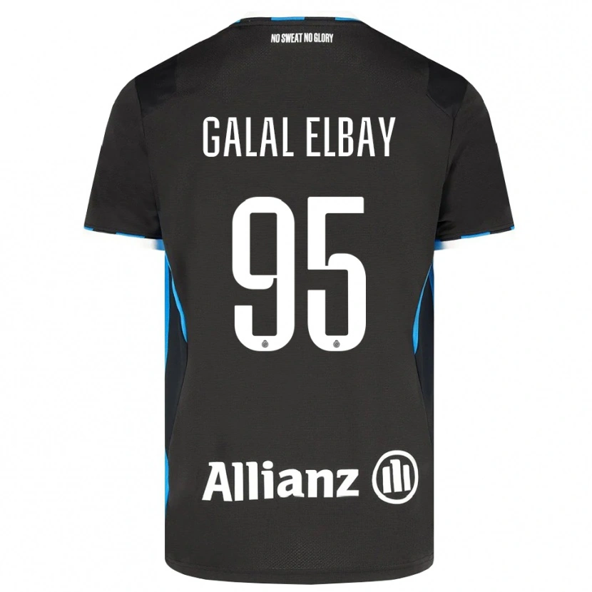 Danxen Kinder Mohamed Galal Elbay #95 Schwarz Rot Blau Heimtrikot Trikot 2026/27 T-Shirt