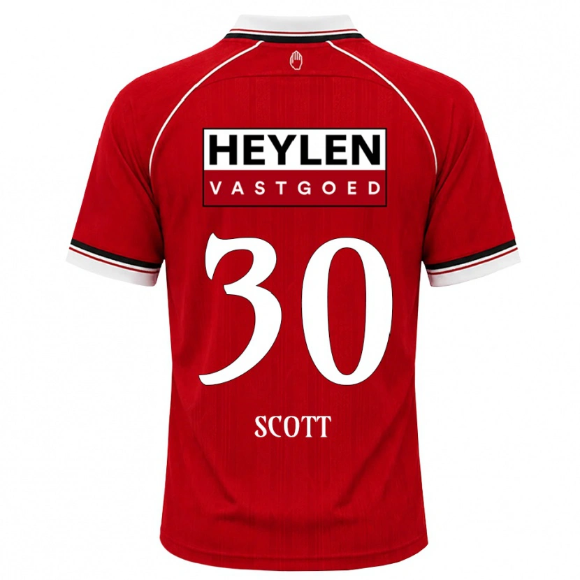 Danxen Kinder Christopher Scott #30 Rot Weiß Schwarz Heimtrikot Trikot 2026/27 T-Shirt