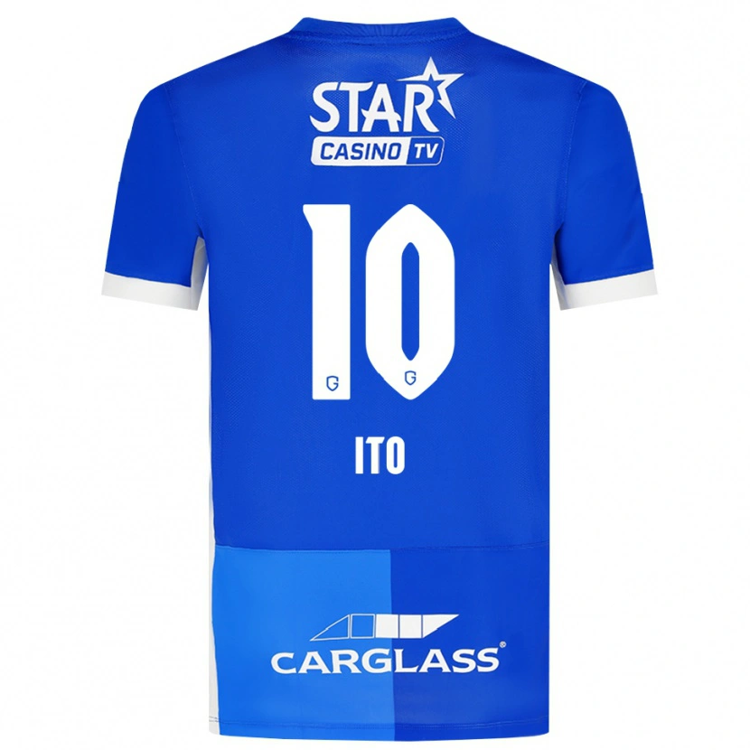 Danxen Kinder Junya Ito #10 Mittelblau Königlichblau Weiß Heimtrikot Trikot 2026/27 T-Shirt