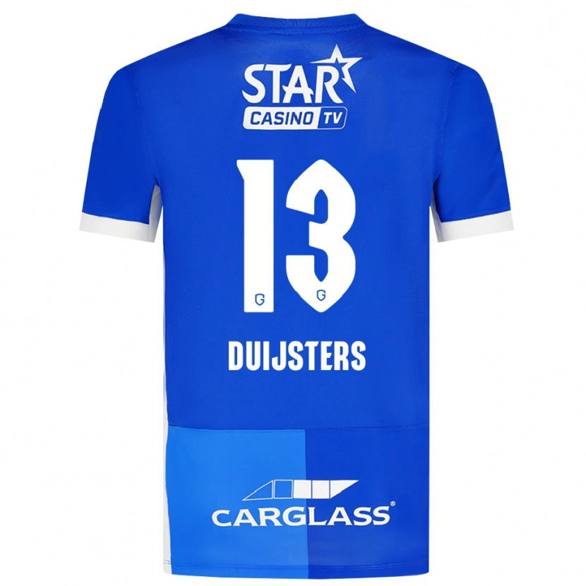 Danxen Kinder Gwen Duijsters #13 Mittelblau Königlichblau Weiß Heimtrikot Trikot 2026/27 T-Shirt