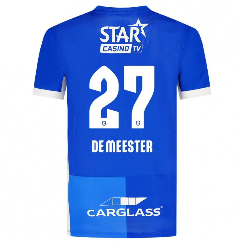 Danxen Kinder Joyce De Meester #27 Mittelblau Königlichblau Weiß Heimtrikot Trikot 2026/27 T-Shirt