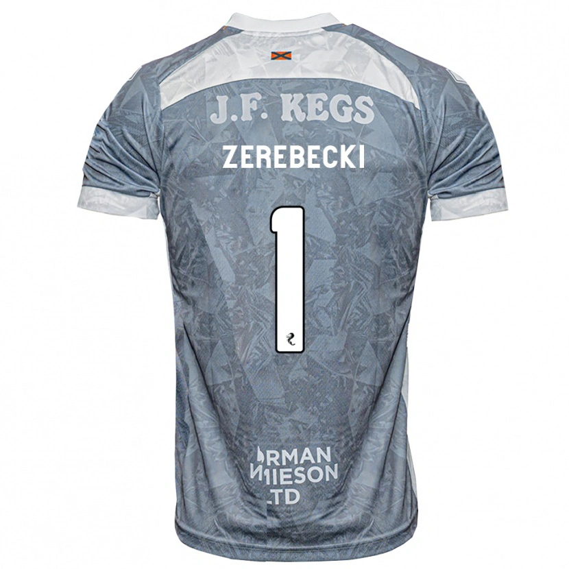 Danxen Kinder Kuba Zerebecki #1 Hellgrau Auswärtstrikot Trikot 2026/27 T-Shirt