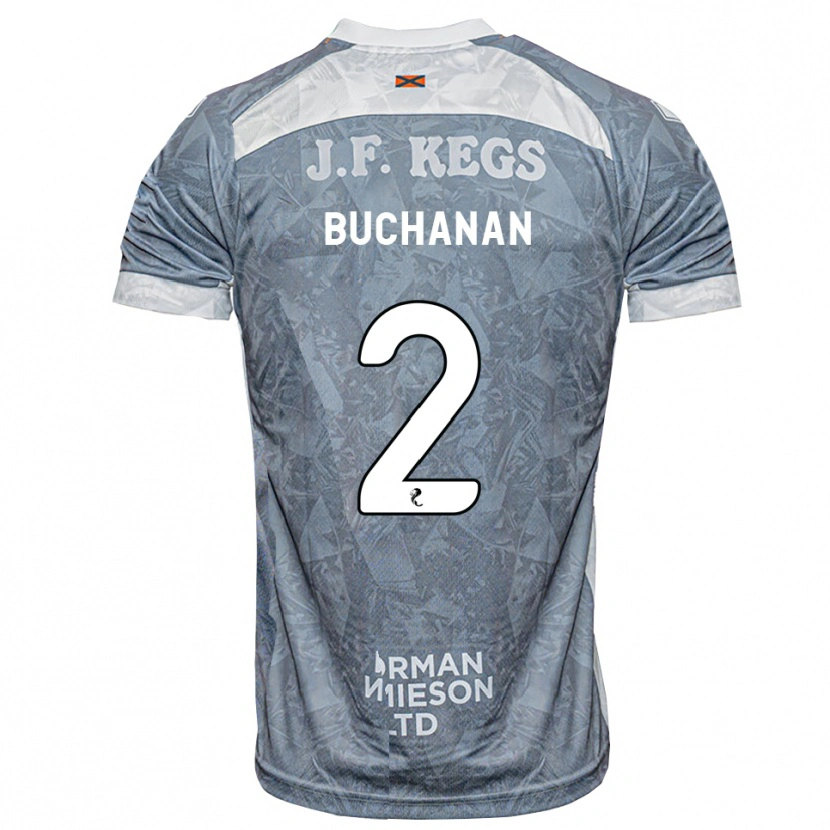 Danxen Kinder Marcus Buchanan #2 Hellgrau Auswärtstrikot Trikot 2026/27 T-Shirt